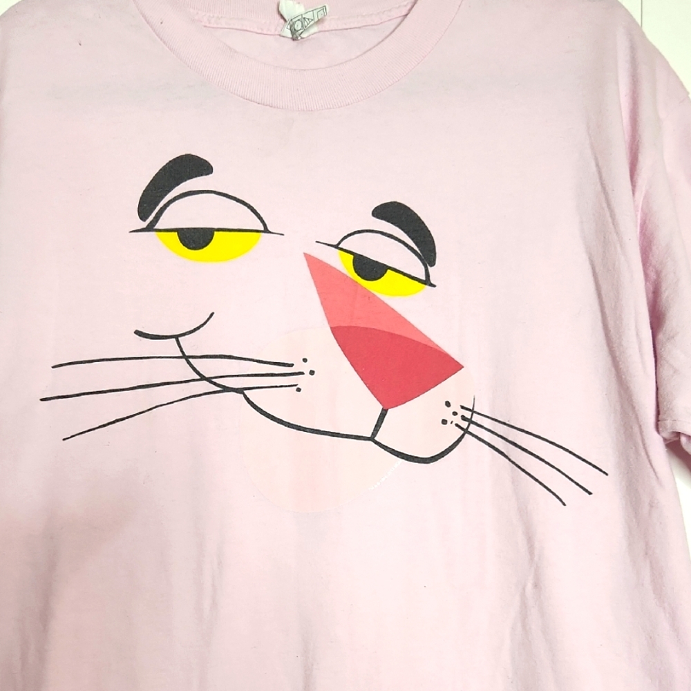 Mens Vintage 90's cartoon  PINK PANTHER graphic T-shirt Size Large